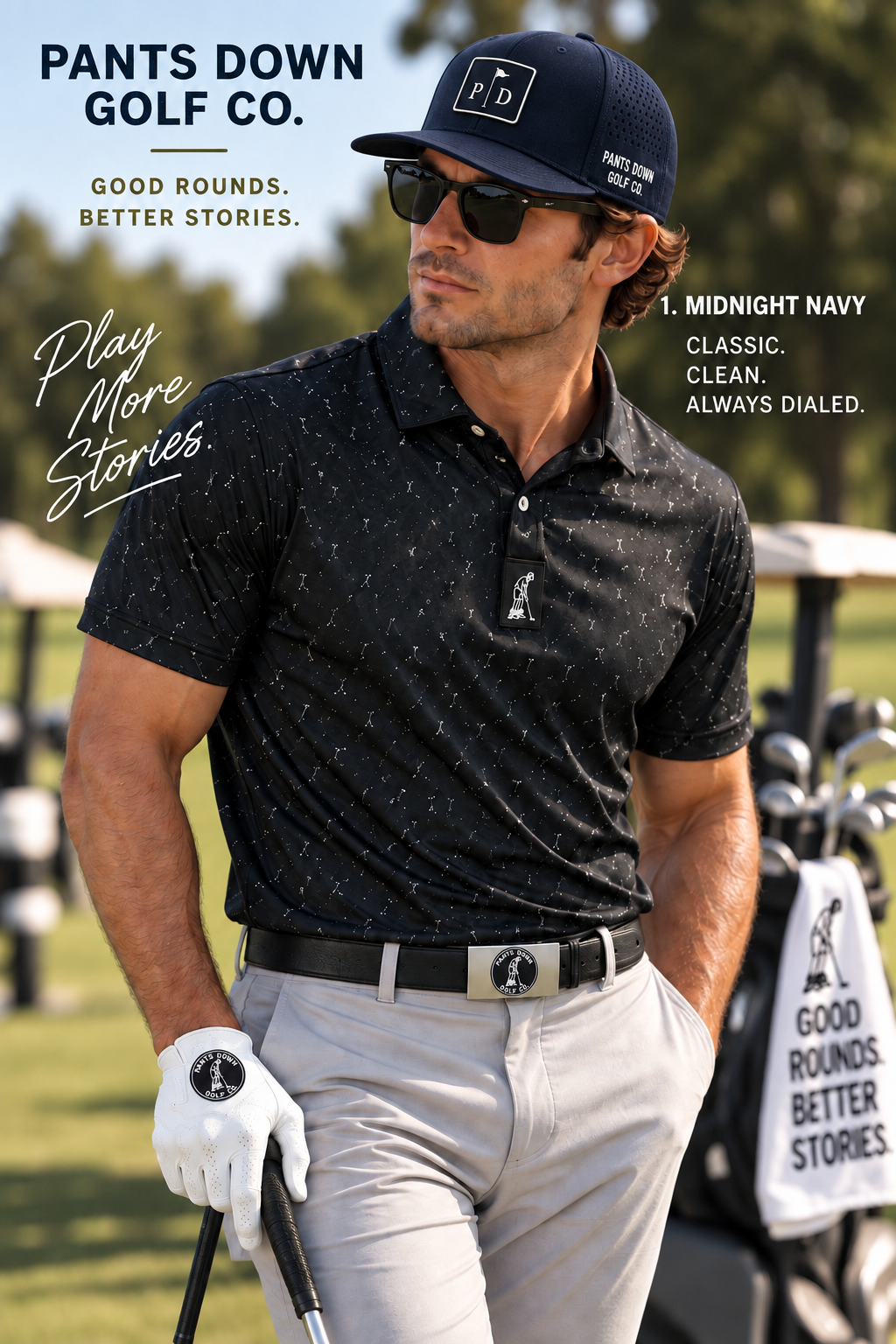 Midnight Navy cap — Pants Down Golf Co.